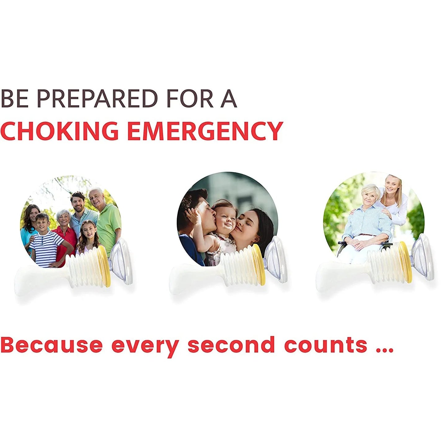 First Aid Kit Choking Device Adults & Children Rescue Breath Device