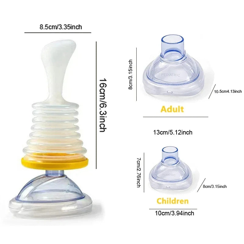 First Aid Kit Choking Device Adults & Children Rescue Breath Device